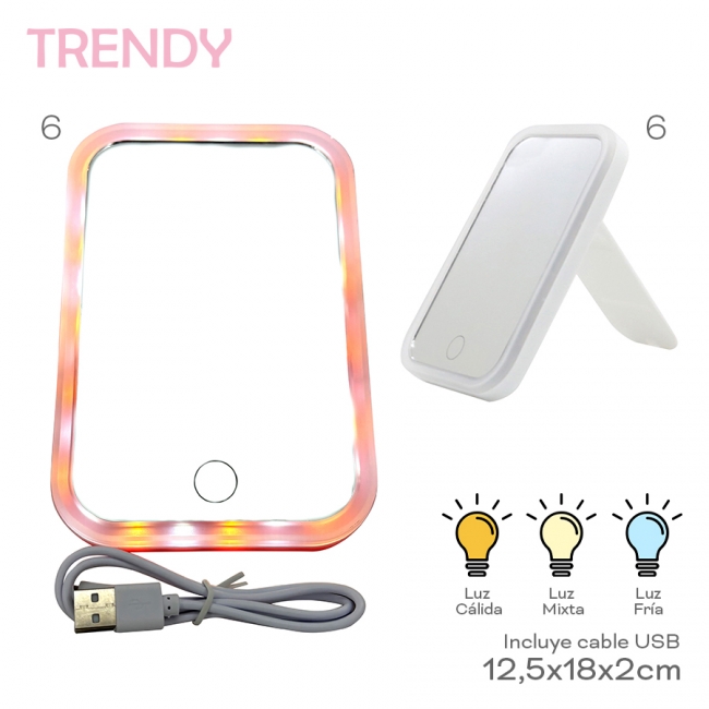 ESPEJO USB TRENDY T6