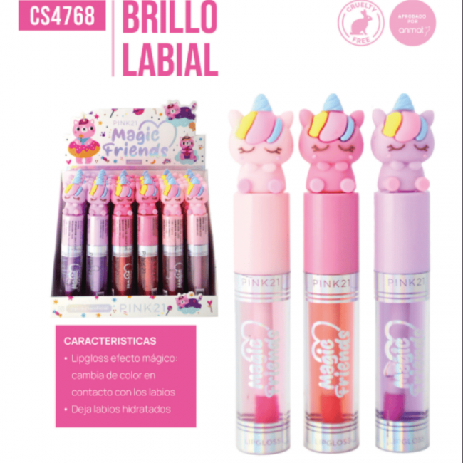 LIP GLOSS MAGIC FRIENDS PINK 21-