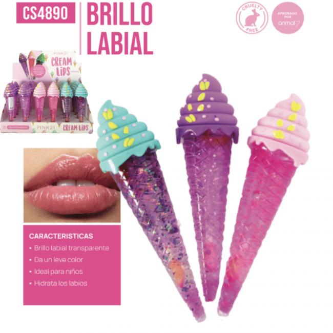 BRILLO LABIAL CREAM LIPS PINK 21