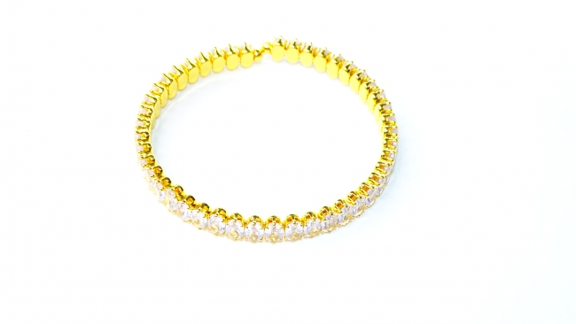 PULSERA ACERO DORADO 