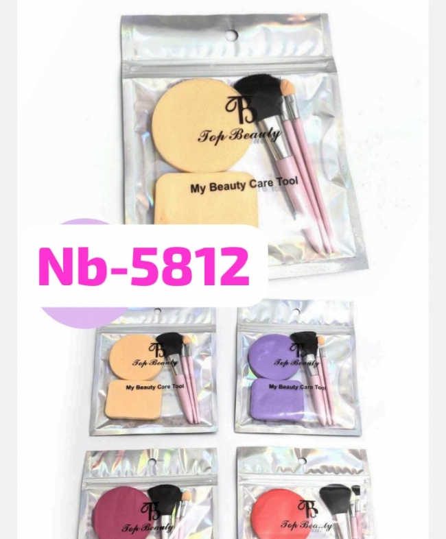 SET ESPONJAS Y BROCHAS MAQUILLAJE 