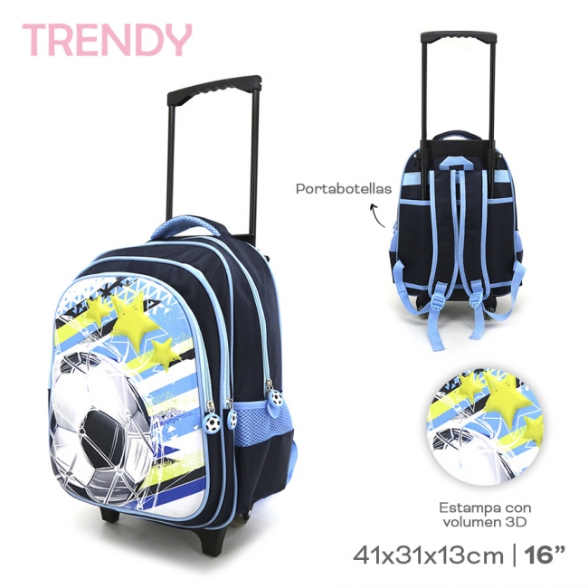 MOCHILA CARRO 16 PULGADAS TRENDY T7