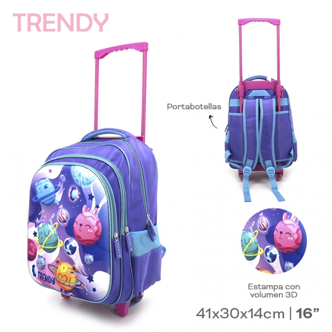 MOCHILA CARRO 16 PULGADAS TRENDY T7