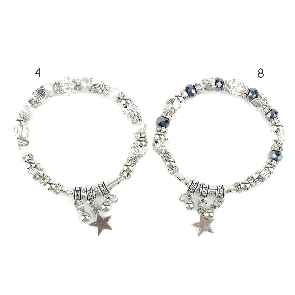 PULSERA ESTRELLAS Y PIEDRAS